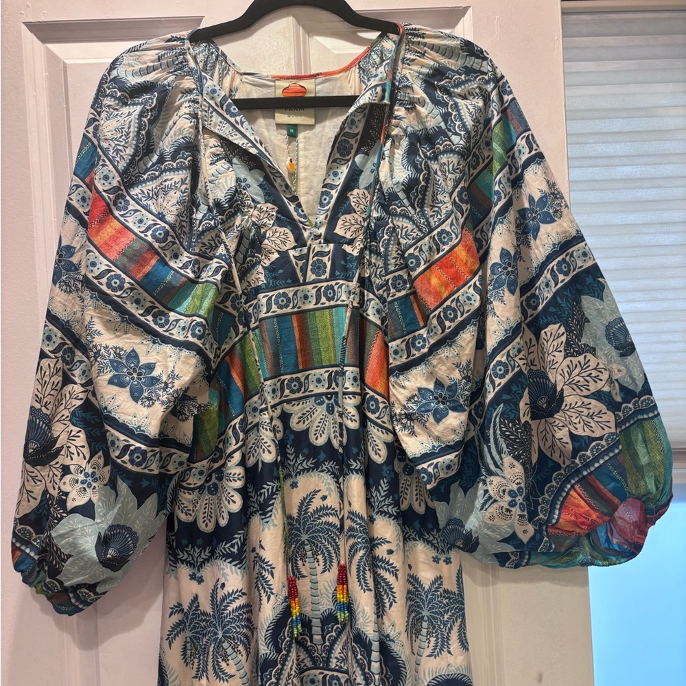 Farm Rio Multicolor Floral Dress NWT medium - Picture 4 of 8